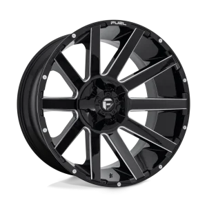 Fuel – D615 CONTRA – Black – 24″x12″ -44mm – Summer Wheels – D61524201747